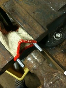 Tighten the new U Bolt against the chosen spacer