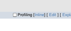 PhpMyAdmin profiling checkbox