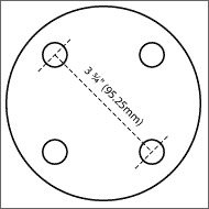 Diagram of wheel BCD or PCD